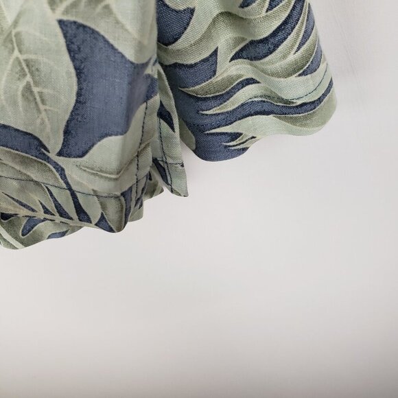 Tommy Bahama Linen Hawaiian Shirt Tropical Floral Short Sleeve Mens Size XL - Picture 6 of 7